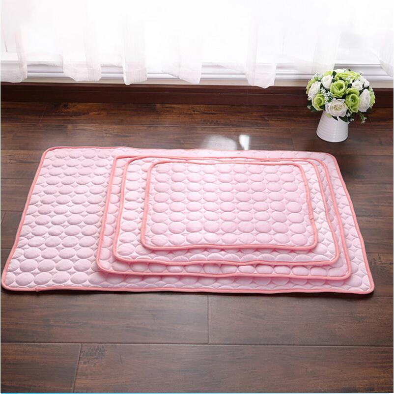 Pet Cooling Mat for Dogs Cats-Ice Silk Dog Cooling Mats, Summer Dog Cooling Pads, Dog Crate Mat Cat Cooling Mat, Portable & Washable Pet Cooling Blanket for Kennel/Sofa/Bed/Floor/Car Seats