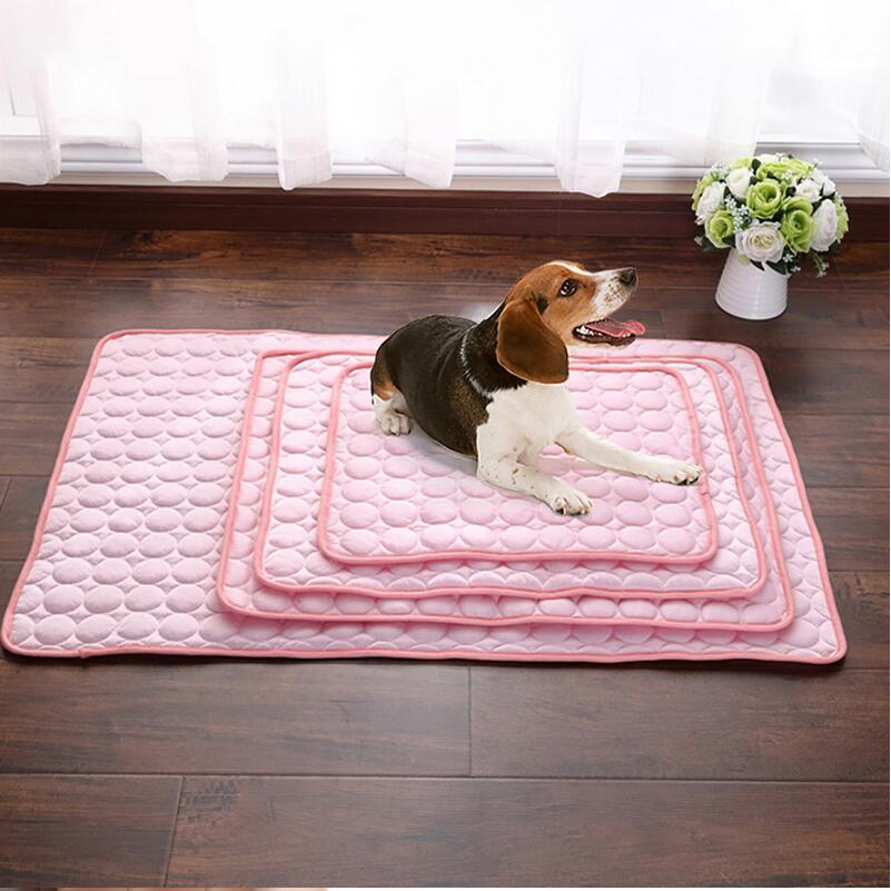 Pet Cooling Mat for Dogs Cats-Ice Silk Dog Cooling Mats, Summer Dog Cooling Pads, Dog Crate Mat Cat Cooling Mat, Portable & Washable Pet Cooling Blanket for Kennel/Sofa/Bed/Floor/Car Seats