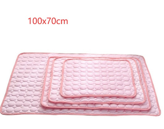 Pet Cooling Mat for Dogs Cats-Ice Silk Dog Cooling Mats, Summer Dog Cooling Pads, Dog Crate Mat Cat Cooling Mat, Portable & Washable Pet Cooling Blanket for Kennel/Sofa/Bed/Floor/Car Seats