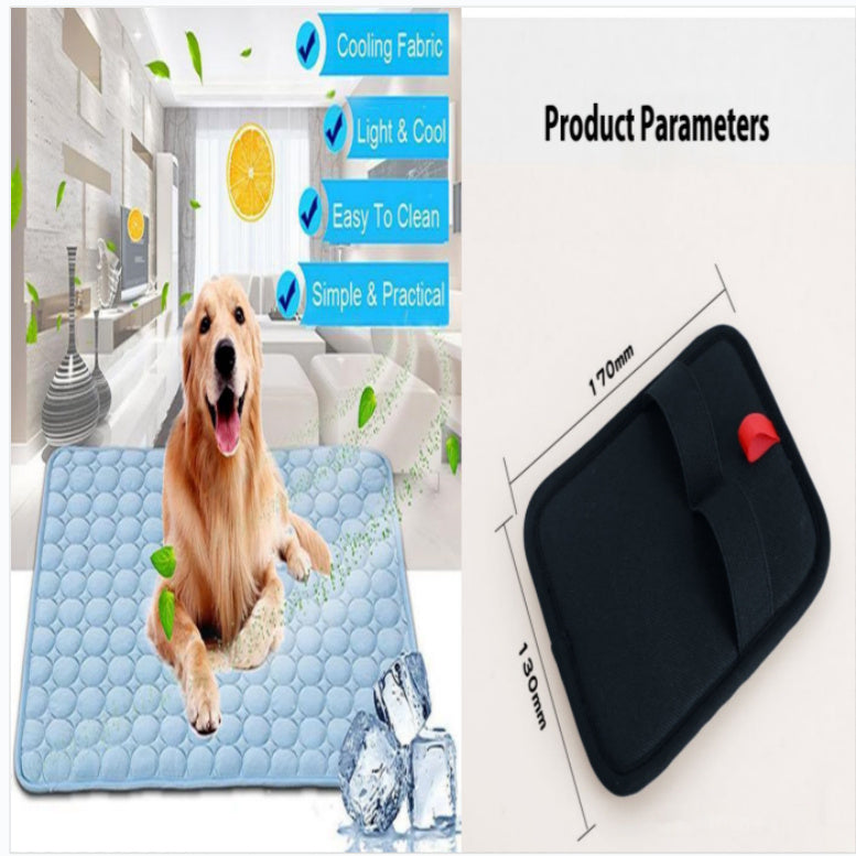 Pet Cooling Mat for Dogs Cats-Ice Silk Dog Cooling Mats, Summer Dog Cooling Pads, Dog Crate Mat Cat Cooling Mat, Portable & Washable Pet Cooling Blanket for Kennel/Sofa/Bed/Floor/Car Seats